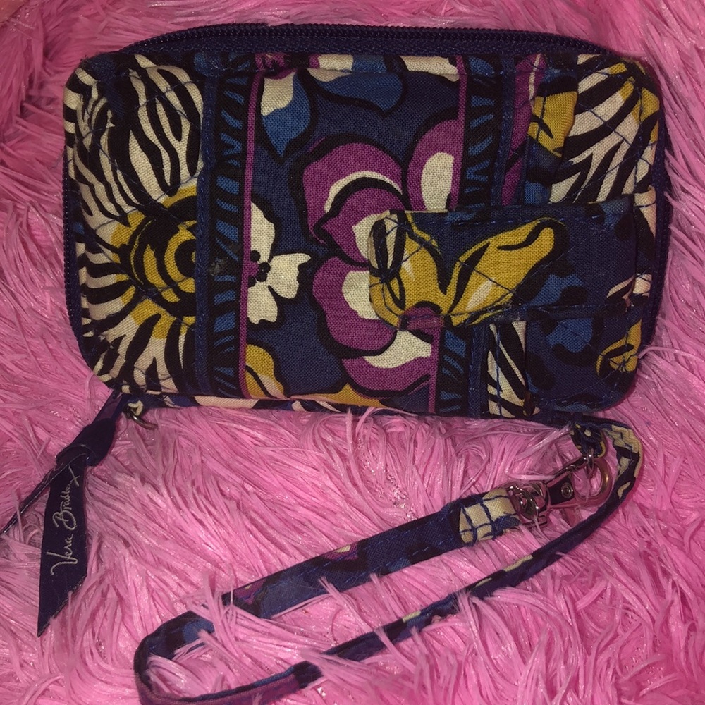 Vera Bradley Blue Floral wristlet